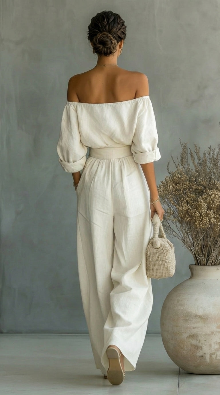 Arabella | Exclusive linen-effect outfit for a stylish summer Maison Fleurine