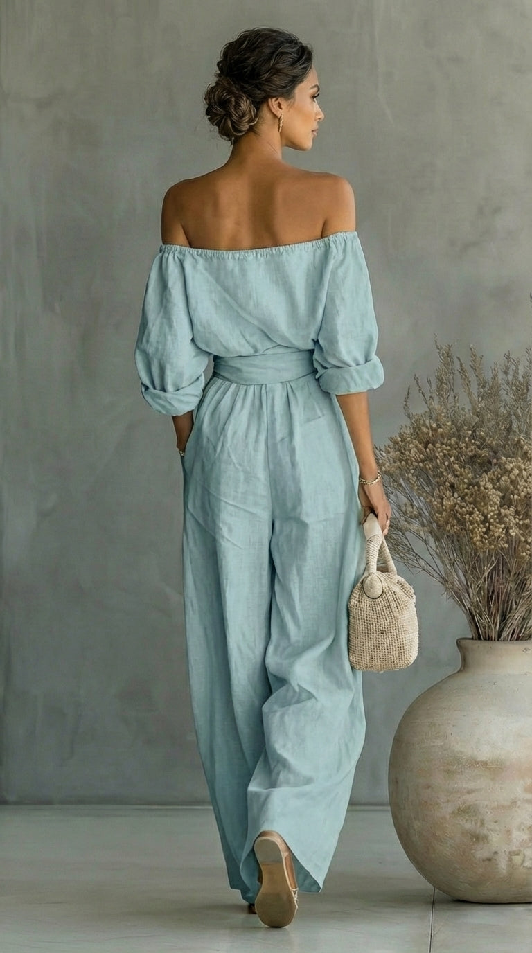 Arabella | Exclusive linen-effect outfit for a stylish summer Maison Fleurine