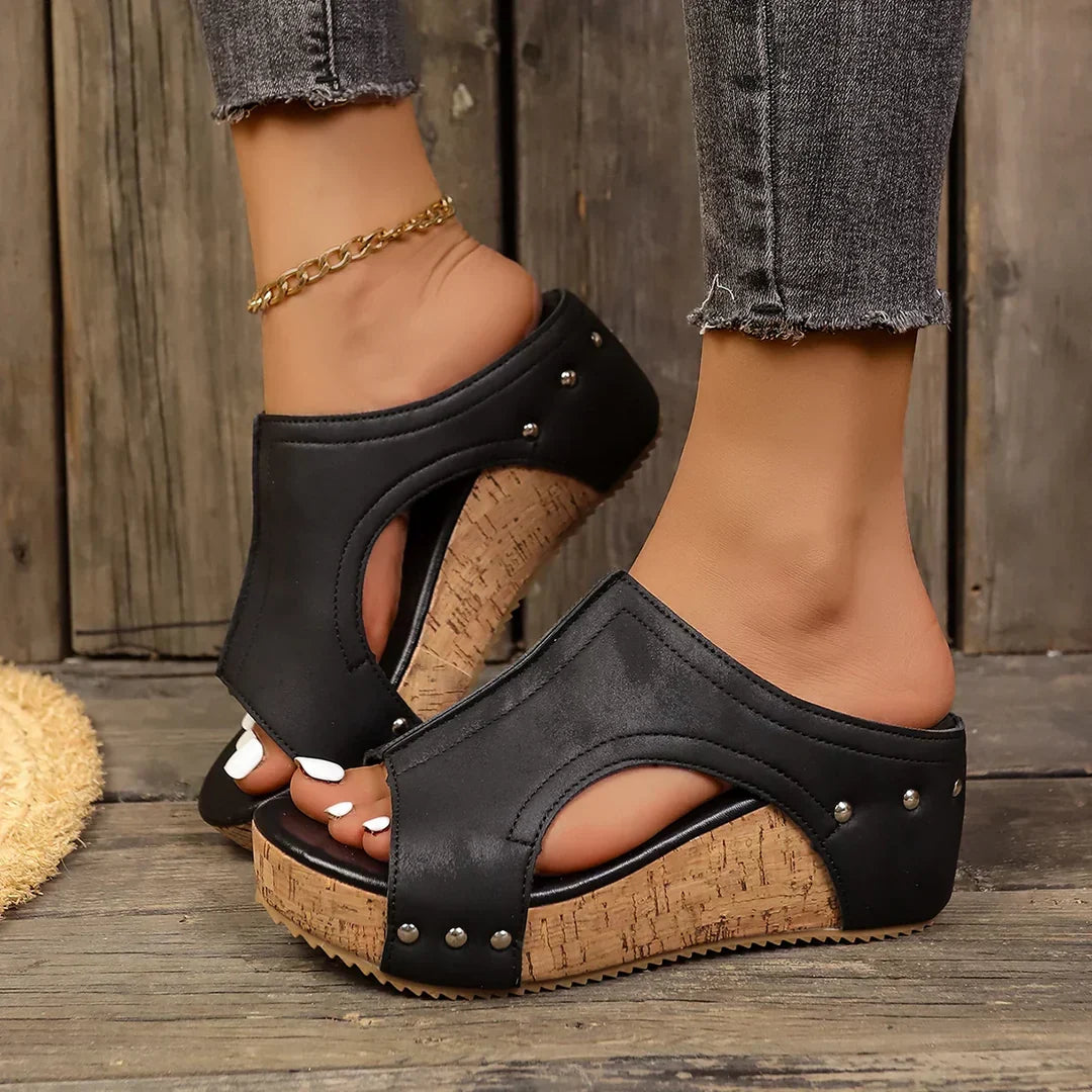 Escarpins Wedges Lumi en Soie - Élégance Sofia