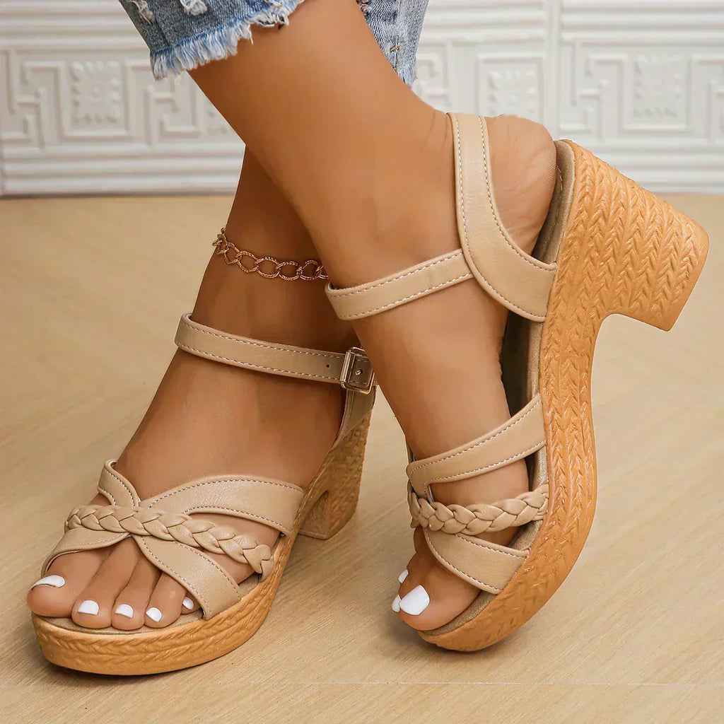 Sandales Demi en Cuir Souple - Élégance et Confort