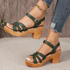 Sandales Demi en Cuir Souple - Élégance et Confort