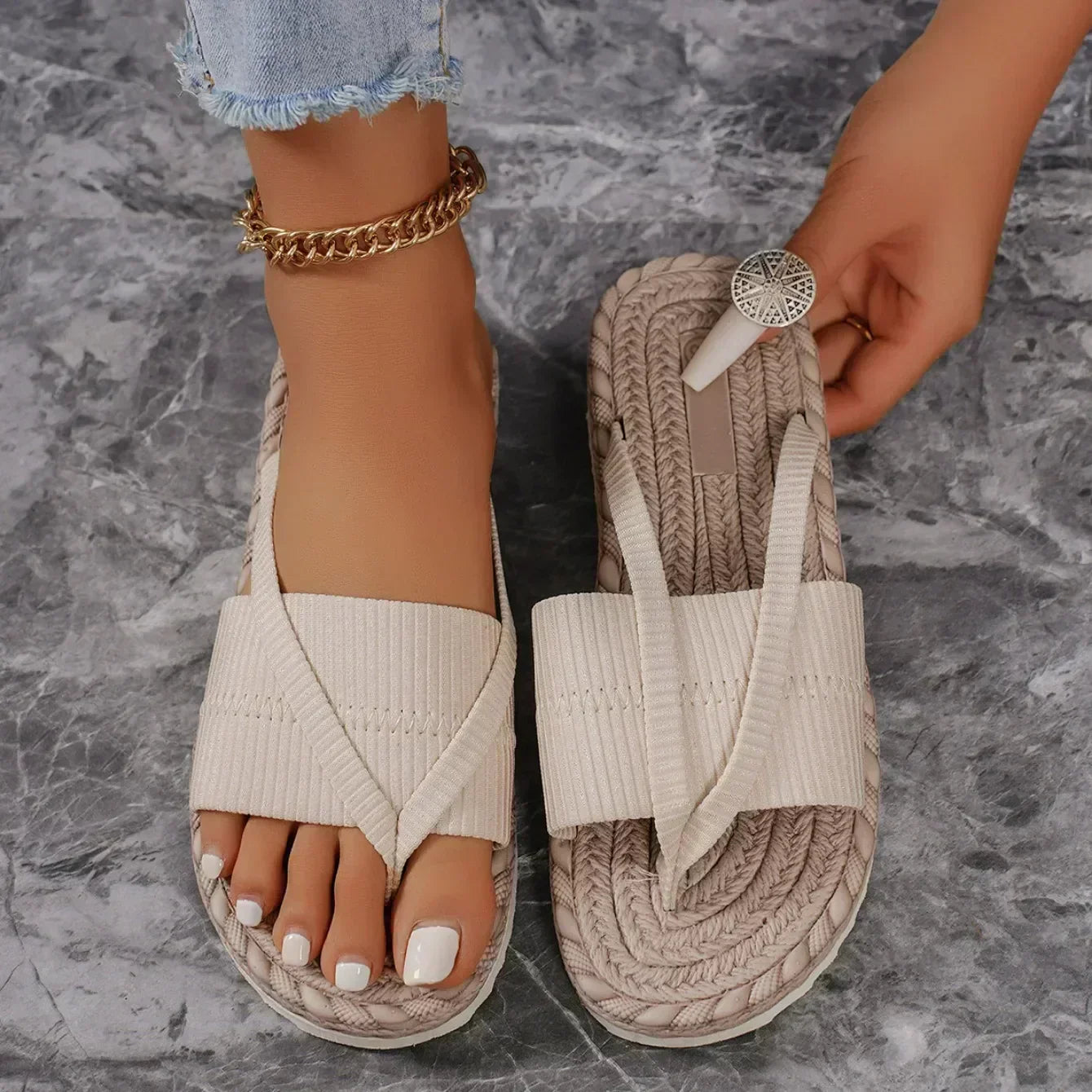 Sandales en Feutre Élégantes Josie – Légèreté et Sophistication