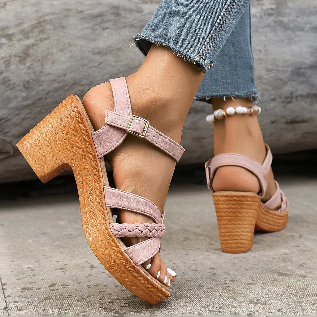 Sandales Demi en Cuir Souple - Élégance et Confort