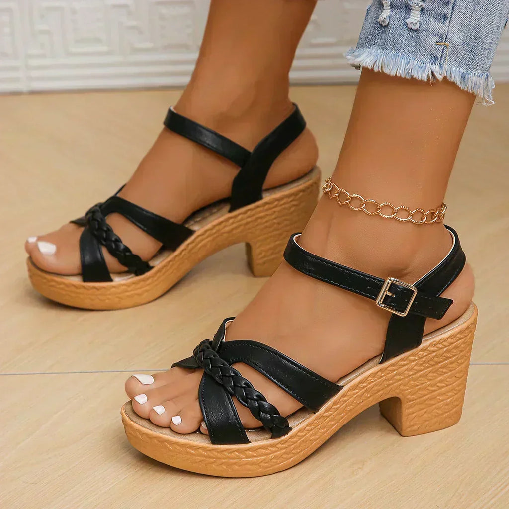 Sandales Demi en Cuir Souple - Élégance et Confort