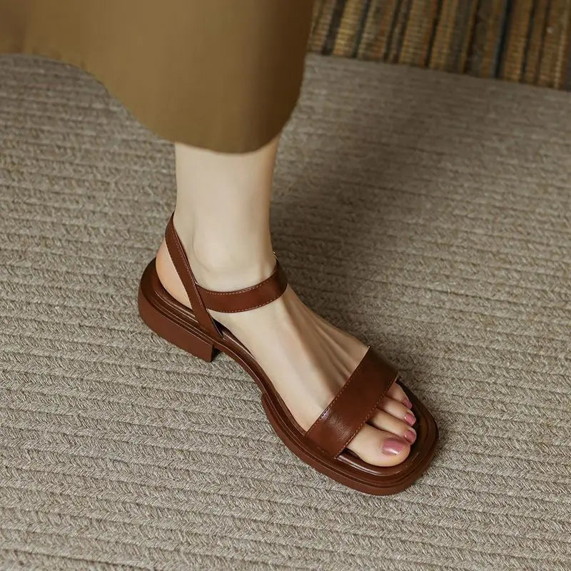 Vivienne™ Leather Sandals Maison Fleurine