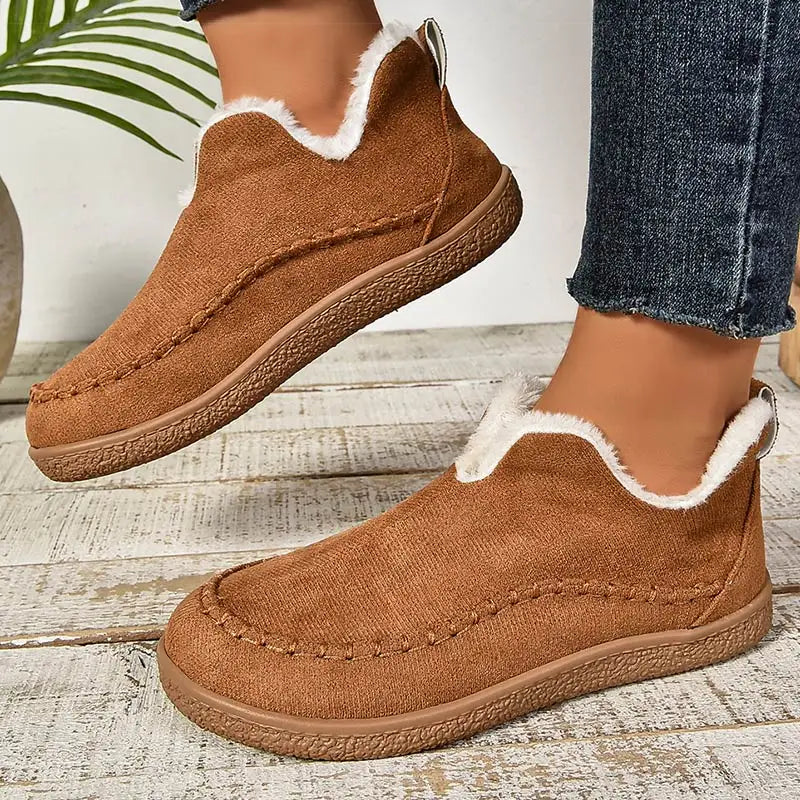 Chic Pantoufles Orthopédiques Eliza en Velours Luxe