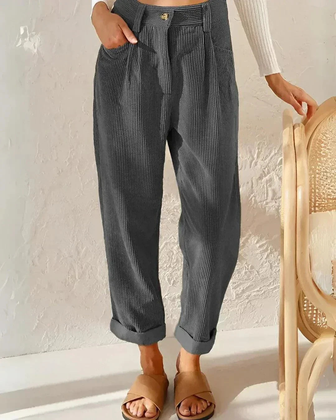 Cassidy - Pantalon Décontracté Intemporel