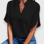 Amina | Blouse élégante à col classique