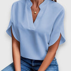Amina | Blouse élégante à col classique