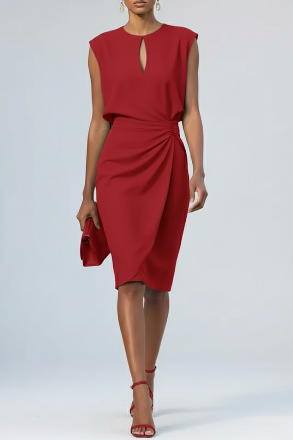 Éloise | Robe Midi Drapée