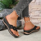 Sandales Orthopédiques Luna Élégance en Cuir Confortable