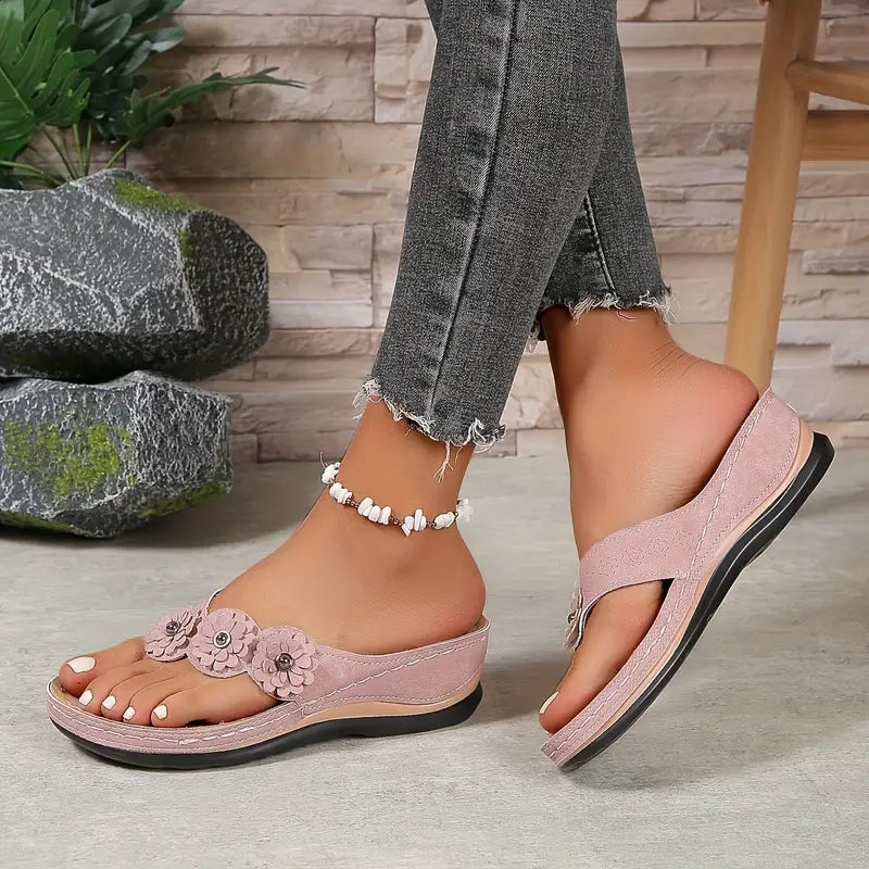 Sandales Orthopédiques Luna Élégance en Cuir Confortable