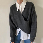 Cazel | Pull en tricot croisé chic