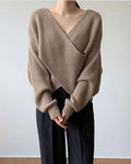 Cazel | Pull en tricot croisé chic