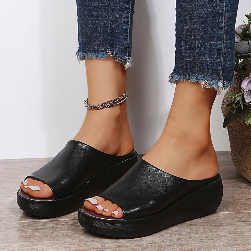 Sandales Orthopédiques Élégantes Elsie en Cuir Luxe