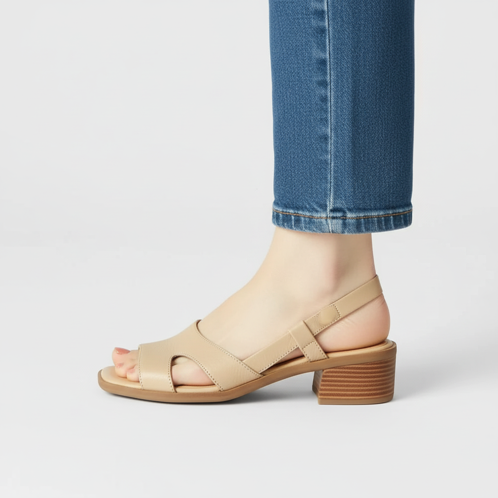 Sandales Orthopédiques Élégantes Marise en Cuir Souple et Chic