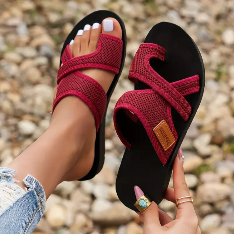 Sandales de correction Hallux Valgus Caroline en cuir raffiné