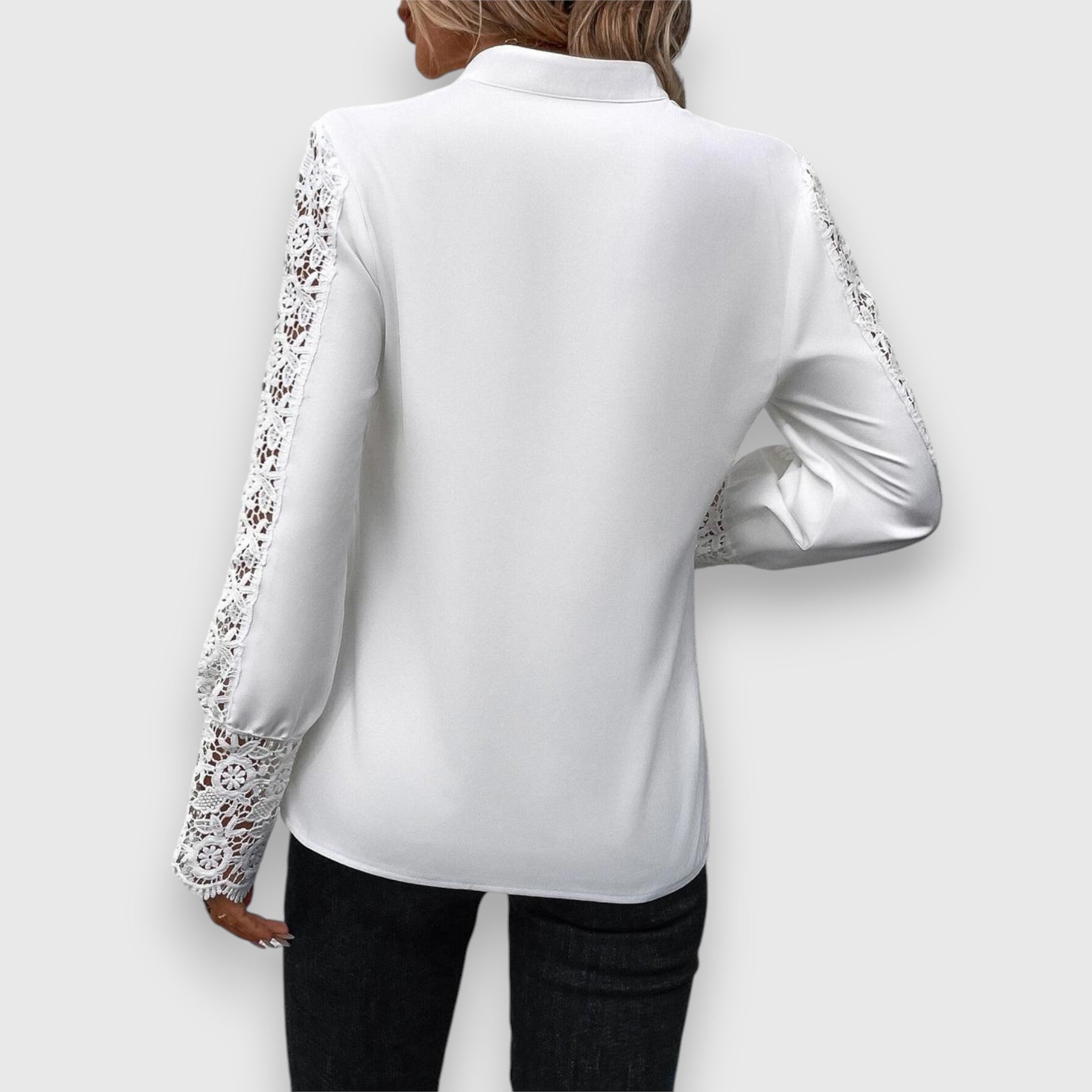 Bella | Blouse manches longues ajourées