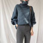 Cazel | Luxe Pull à col roulé et à manches ballon