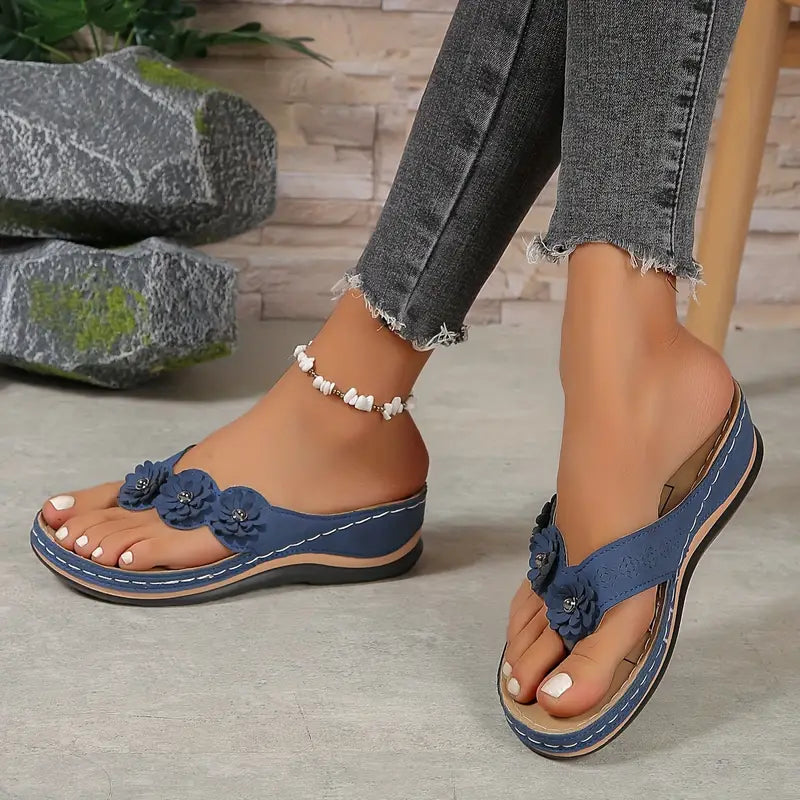 Sandales Orthopédiques Luna Élégance en Cuir Confortable