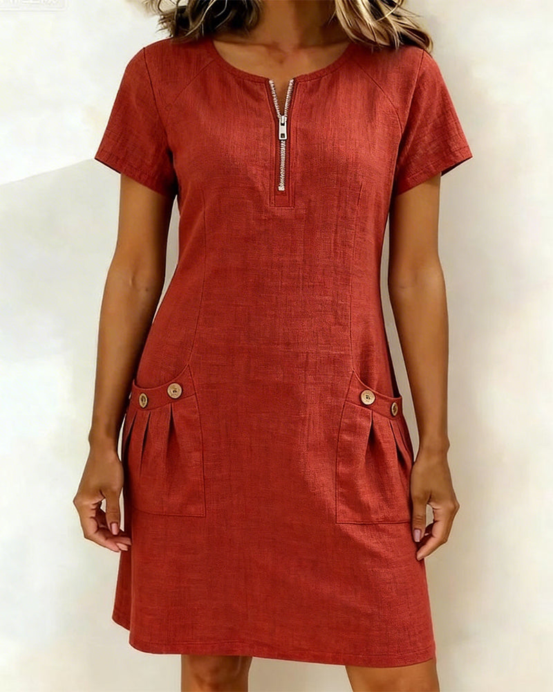 Lacy | Robe Coton-Lin Coupe A