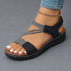 Sandales Orthopédiques Élégantes Sarah en Cuir Souple
