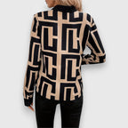 Liana | Blouse fluide à motif géométrique