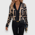 Liana | Blouse fluide à motif géométrique