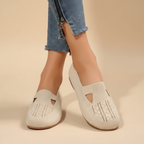Sandales Ergonomiques Fiona en Cuir Précieux - Élégance Inégalée
