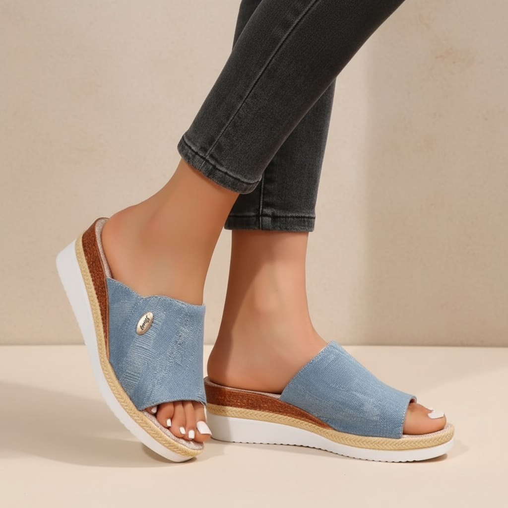 Sandales Ergonomiques Talia en Cuir de Luxe – Élégance Inégalée