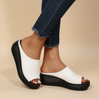 Sandales Orthopédiques Élégantes Elsie en Cuir Luxe
