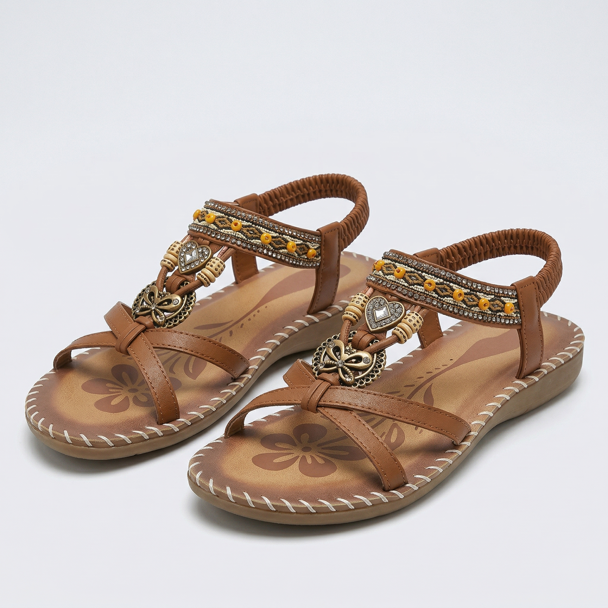 Nadia™ Sandales orthopédiques de style Ibiza pour le confort et l'élégance.
