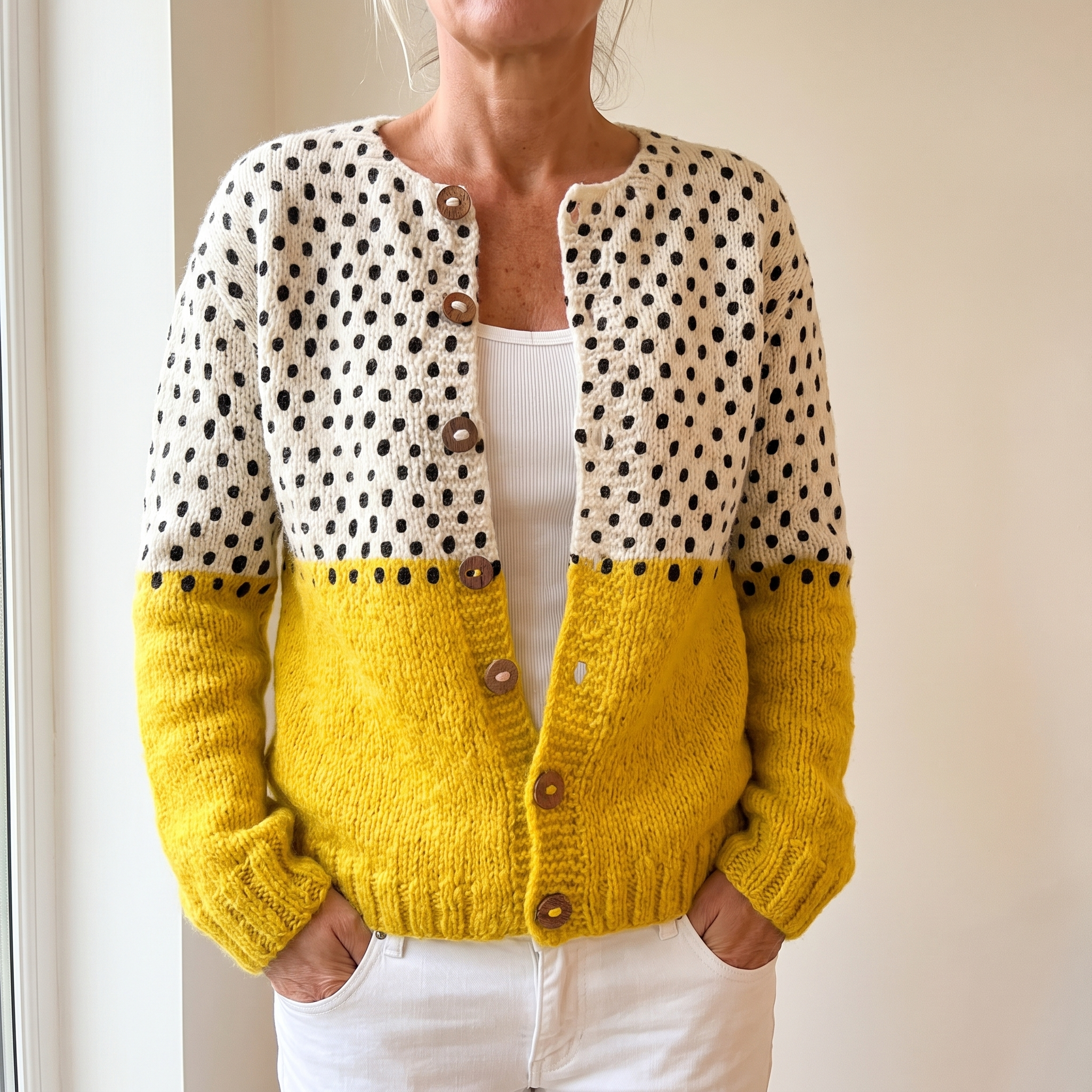 Junella | Cardigan Vintage en Maille
