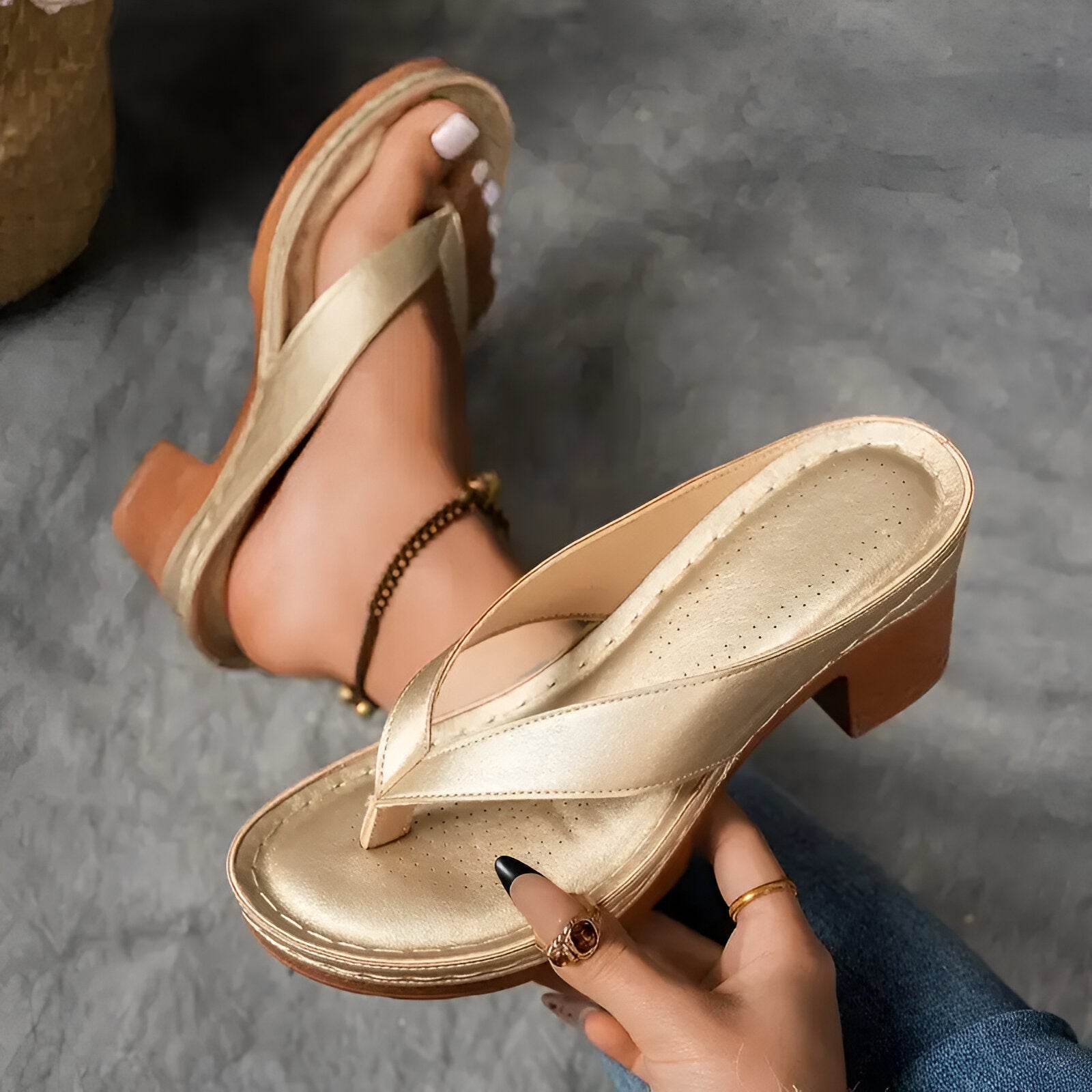 Geneva™ Elegant High-Heeled Mule Maison Fleurine