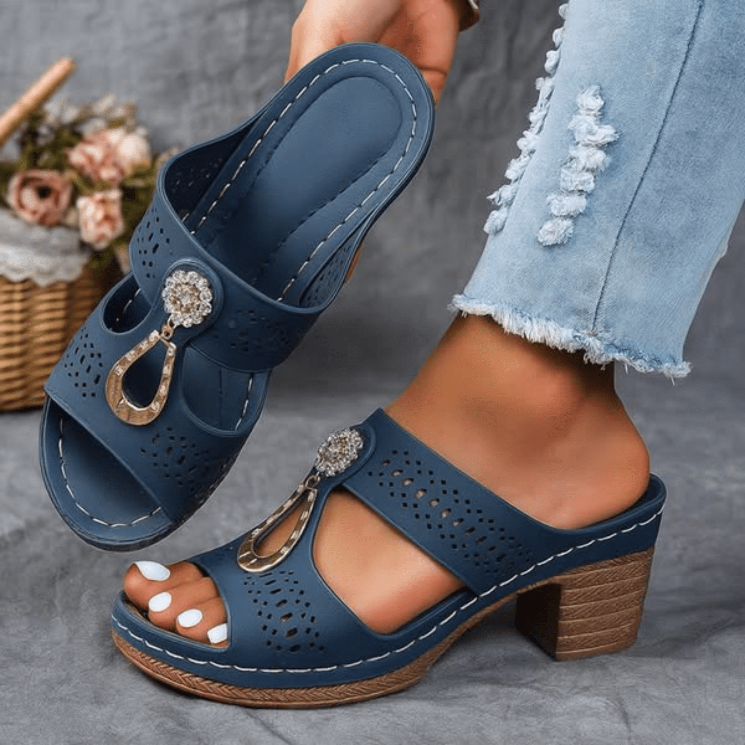 Sandales Orthopédiques Élégantes Nora - Confort et Chic intemporel