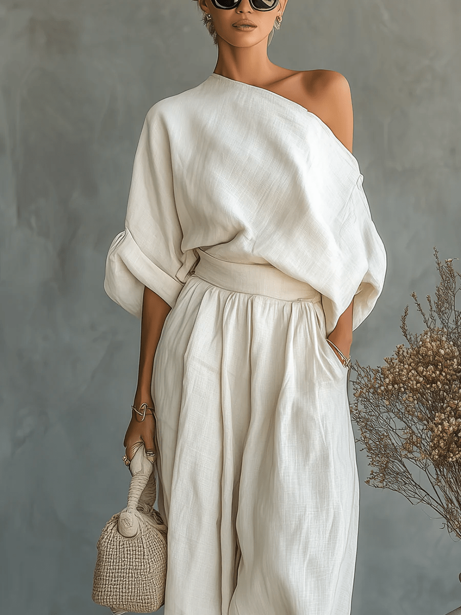 Mila™ | 2-Piece Off-the-Shoulder Set Maison Fleurine