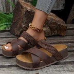 Sandales Orthopédiques Élégantes Ava en Cuir Souple et Chic